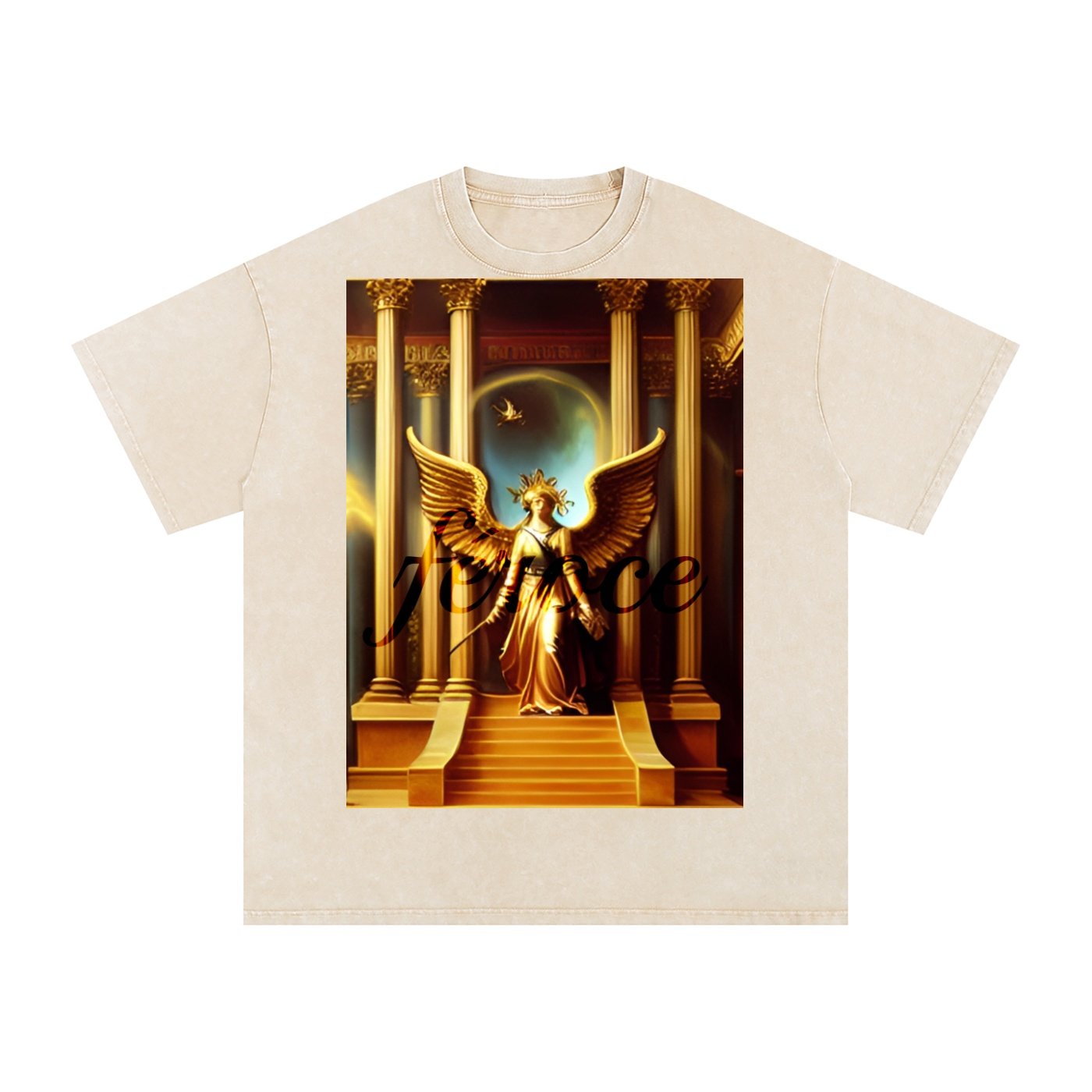 Feroce - Art Tees 001 - Snow Washed Oversized 100% Cotton Unisex Tee - Image 5
